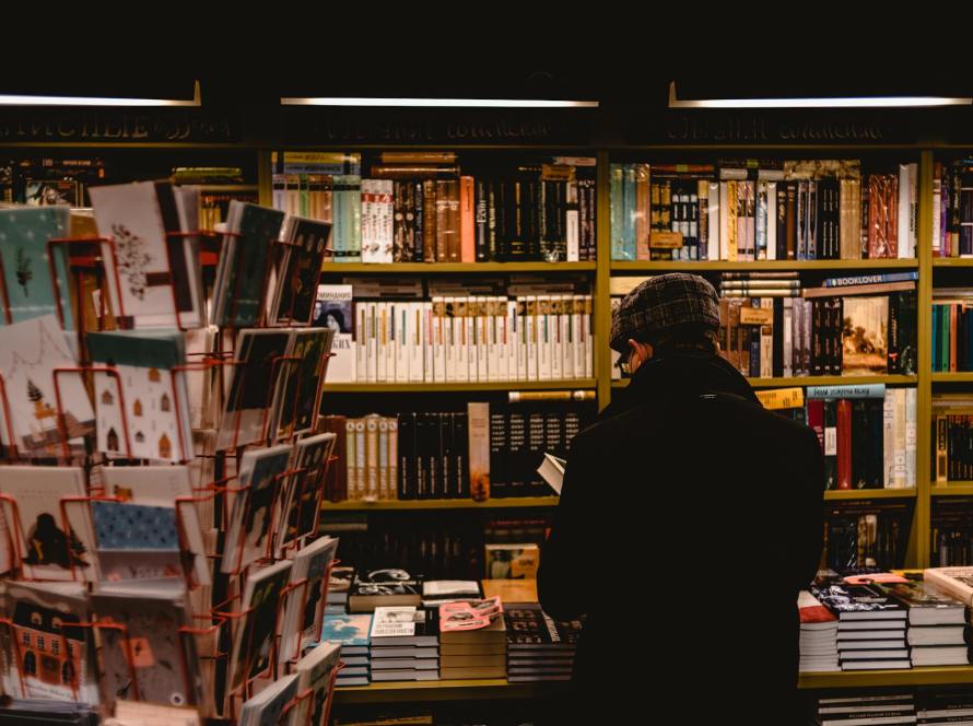 a person holding a book